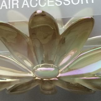 Acrylic hair clamp opalescent pearl